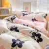 550x550-12309.jpg Unyqoos® Omkeerbaar beddengoed met bloemenpatroon voor dames en meisjes, microvezel