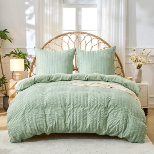 550x550-12318.jpg Unyqoos® Zachte en omkeerbare beddengoedset met gestreept patroon en kussensloop