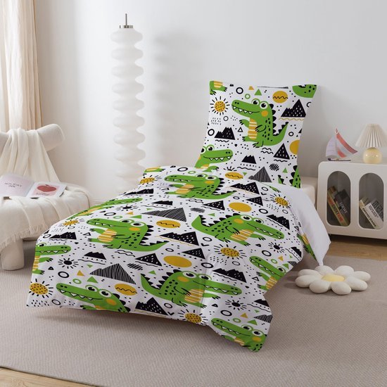 Unyqoos® Beddengoedset met dekbedovertrek en kussensloop voor meisjeskamer