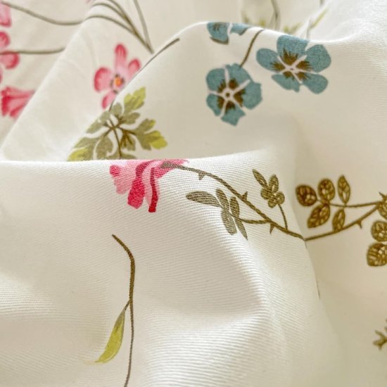 Unyqoos® Romantische katoenen beddengoedset met bloemenpatroon voor meisjeskamer