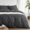 Unyqoos® Grijs beddengoed 200x200 cm met ritssluiting en extra kussenslopen