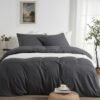 Unyqoos® Grijs beddengoed 200x200 cm met ritssluiting en extra kussenslopen