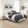 Unyqoos® Grijs beddengoed 200x200 cm met ritssluiting en extra kussenslopen