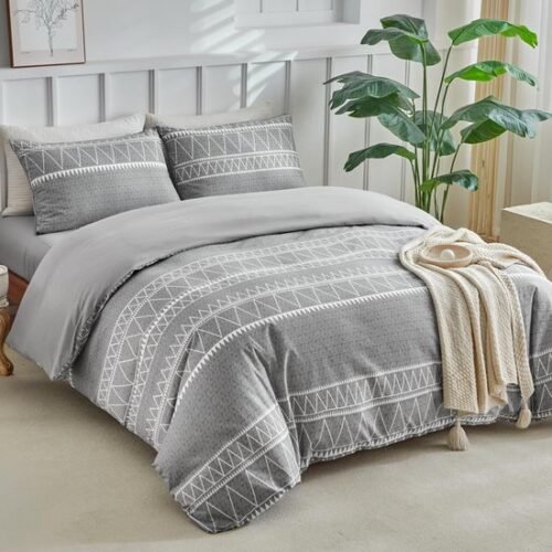 Unyqoos® Complete vierdelige beddengoedset met Bohemian design voor ultiem comfort