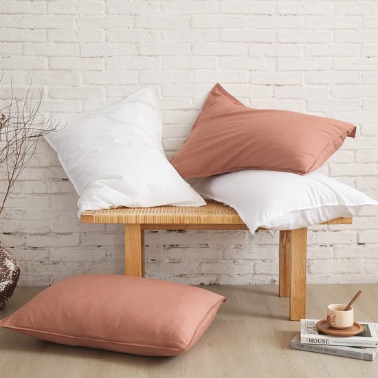 550x550-12404.jpg Unyqoos® Roze dekbedovertrekset voor eenpersoonsbed met kussensloop en rits