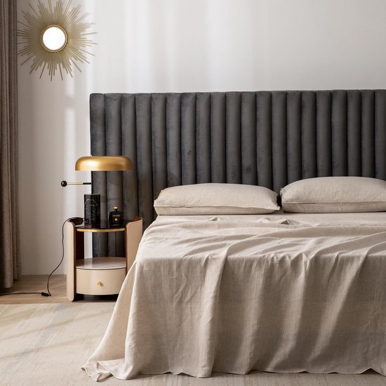 Unyqoos® Ademend en zacht linnen laken voor het ultieme slaapcomfort