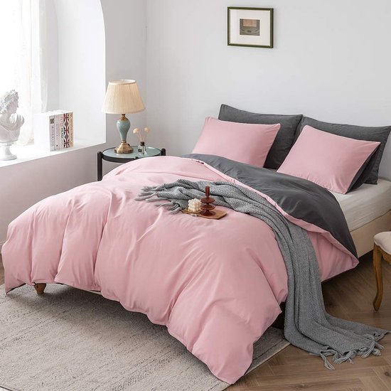 Unyqoos® Superzacht Omkeerbaar Beddengoedset in Diverse Kleuren en Maten met Ritssluiting