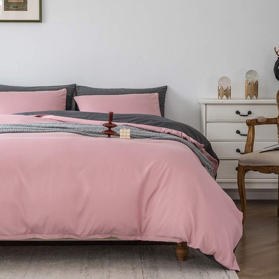 Unyqoos® Superzacht Omkeerbaar Beddengoedset in Diverse Kleuren en Maten met Ritssluiting