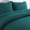 Unyqoos® Luxueuze Turquoise Bedsprei Set van Katoen met Kussenslopen voor Tweepersoonsbedden