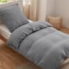 Unyqoos® Beddenset van Zacht Microvezelmateriaal met Dekbedovertrek en Kussenslopen voor Optimaal Comfort