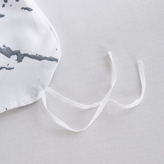 Unyqoos® Stijlvolle en comfortabele beddengoedset met marmerpatroon voor tweepersoonsbed