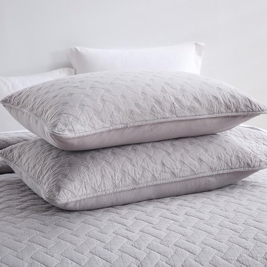 Unyqoos® Sfeervolle Katoenen Sprei Set met Gebreid Patroon voor Een Gezellig Thuisgevoel