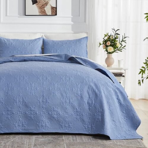 Unyqoos® Elegante en Comfortabele Zachte Sprei Set met Kussenslopen voor Luxe Slaapkamerbelevenis