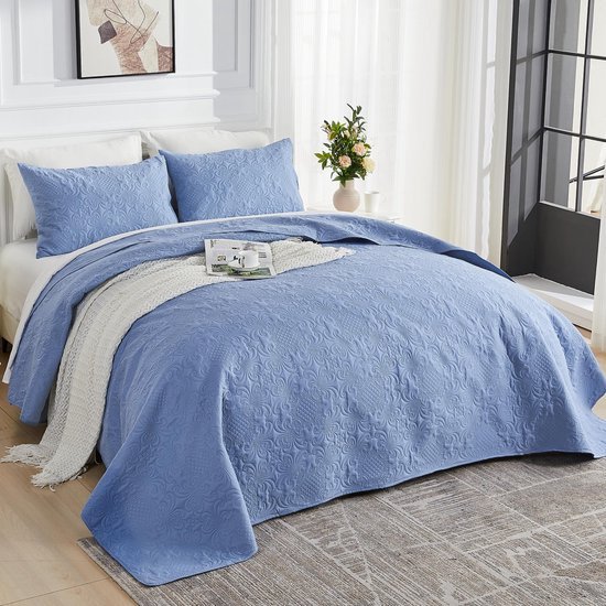 Unyqoos® Elegante en Comfortabele Zachte Sprei Set met Kussenslopen voor Luxe Slaapkamerbelevenis