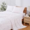 Unyqoos® Luxe ivoorkleurige microvezel beddenset met diepe hoeslaken en kussensloop