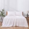 Unyqoos® Luxe ivoorkleurige microvezel beddenset met diepe hoeslaken en kussensloop