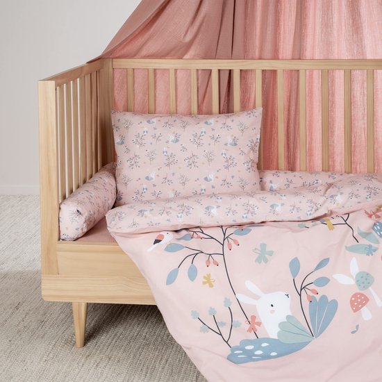 Unyqoos® Hoogwaardige tweedelige kinderbeddengoedset van ademend katoen voor een gezonde slaap