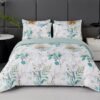 Unyqoos® beddengoedset met bladpatroon inclusief kussen- en dekbedovertrek