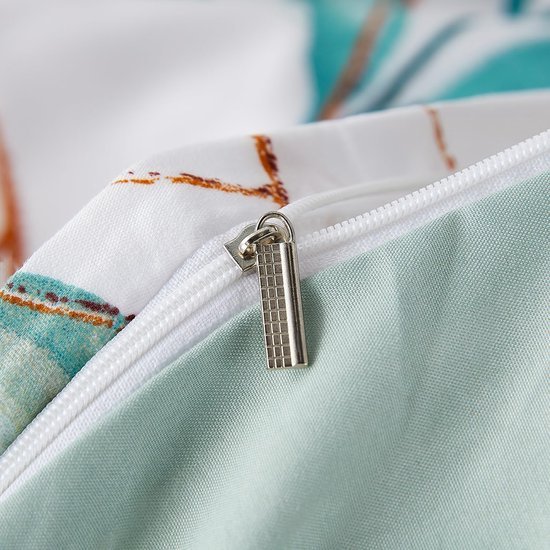 Unyqoos® beddengoedset met bladpatroon inclusief kussen- en dekbedovertrek