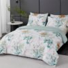Unyqoos® beddengoedset met bladpatroon inclusief kussen- en dekbedovertrek
