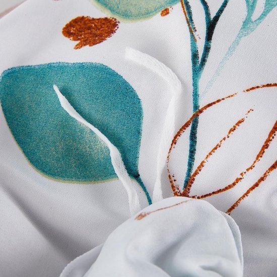 Unyqoos® beddengoedset met bladpatroon inclusief kussen- en dekbedovertrek