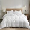 Unyqoos® Luxe katoenen beddenset met dekbedovertrek en kussenslopen voor ultiem comfort