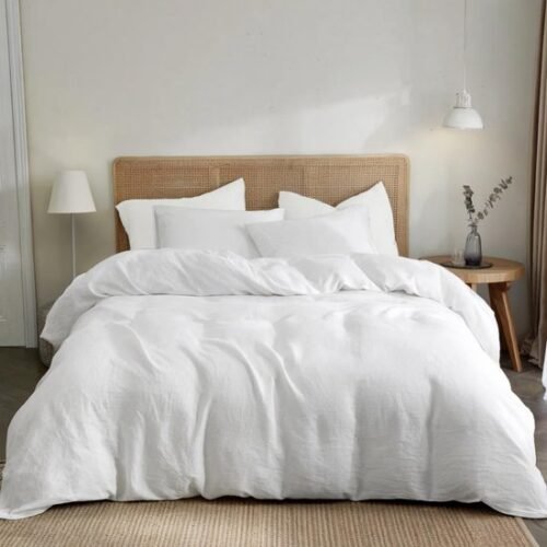 Unyqoos® Luxe katoenen beddenset met dekbedovertrek en kussenslopen voor ultiem comfort