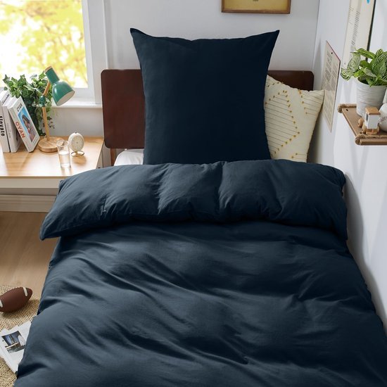 Unyqoos® Comfortabele katoenen beddengoedset met ritssluiting en elegant design