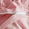 Unyqoos® Ademende Seersucker Beddengoedset voor Zomerslaapcomfort in Roze Tint