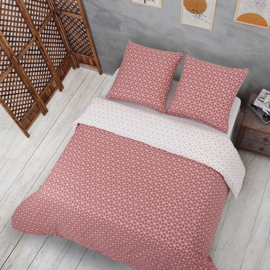 Unyqoos® Beddengoedset Donkeroranje 135 x 200 cm met Kussensloop, Oeko-Tex Gecertificeerd