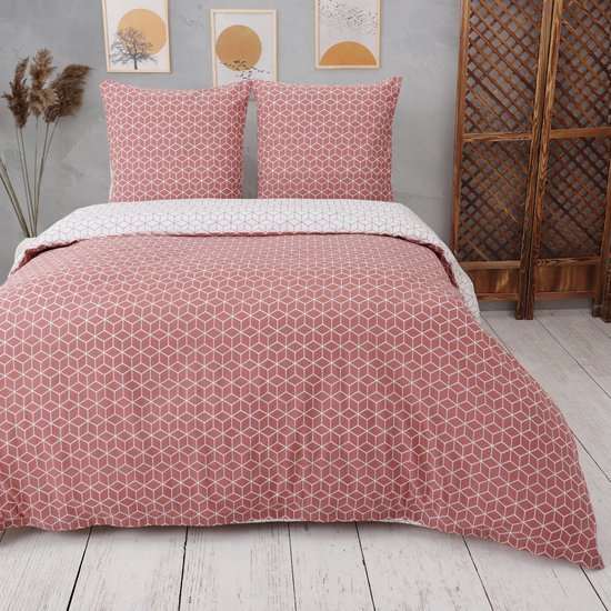 Unyqoos® Beddengoedset Donkeroranje 135 x 200 cm met Kussensloop, Oeko-Tex Gecertificeerd