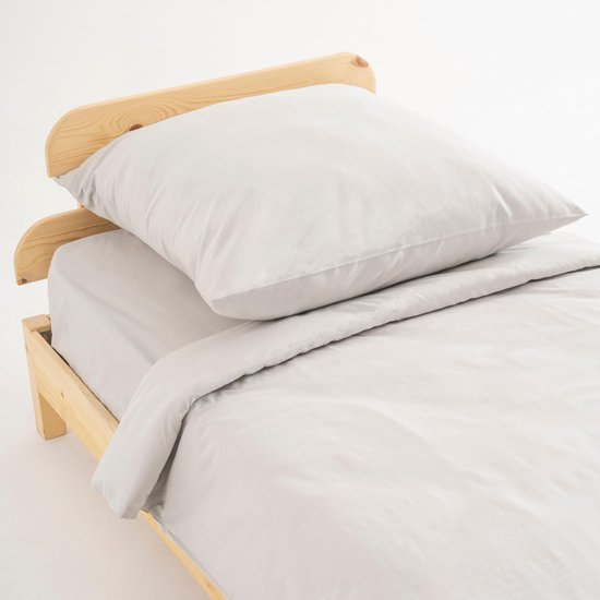 Unyqoos® Ademend lichtgrijs dekbedovertrek met kussensloop voor ultiem comfort