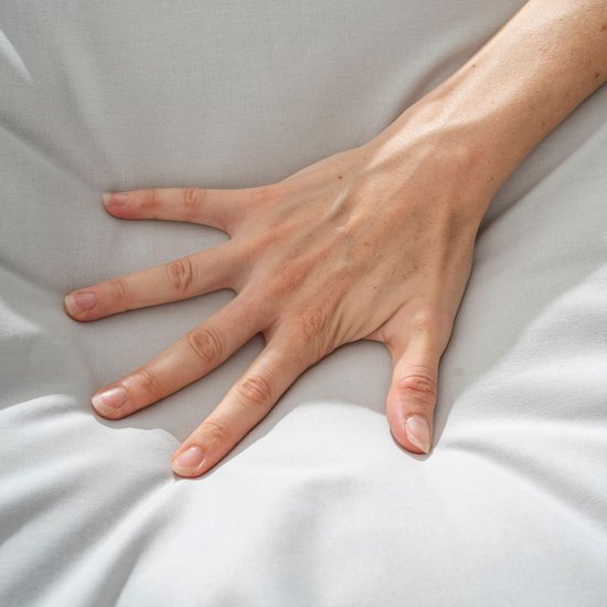 Unyqoos® Ademend lichtgrijs dekbedovertrek met kussensloop voor ultiem comfort