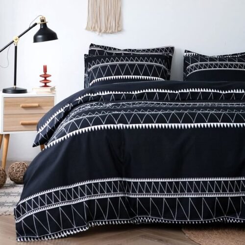 550x550-12831.jpg Unyqoos® Stijlvolle microvezel dekbedovertrekset met bohemian ontwerp en bijpassende kussenslopen