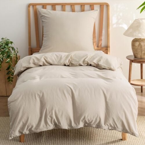 Unyqoos® Elegante katoenen beddengoedset met dekbedovertrek en kussensloop