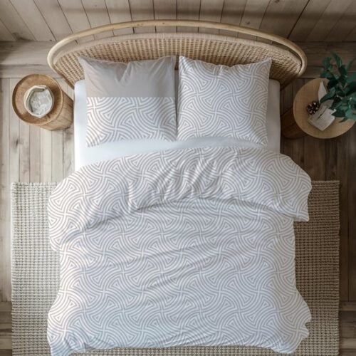 Unyqoos® Comfortabele en warme beddengoedset van 100% katoen voor koude nachten