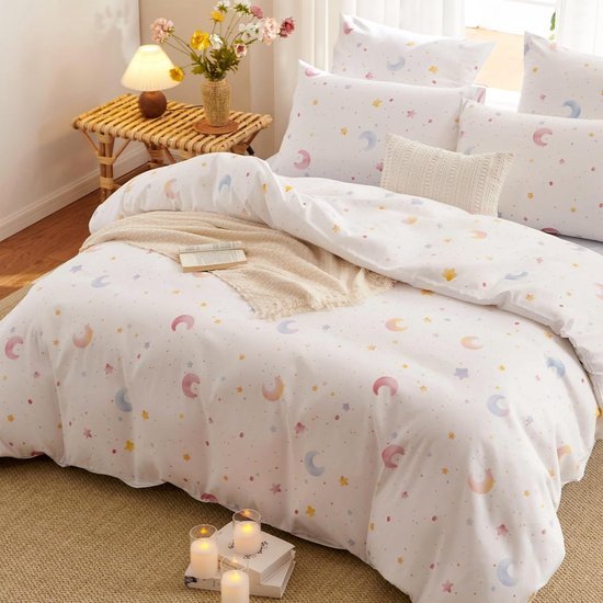 550x550-12914.jpg Unyqoos® Zacht en ademend kinderbeddengoed met sterrenpatroon en ritssluiting