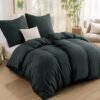 550x550-12962.jpg Unyqoos® Zachte en ademende katoenen beddengoedset met ritssluiting in antraciet