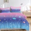 Unyqoos® Blauw-Paarse Beddengoedset met Rits voor Kinderen en Volwassenen