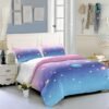 Unyqoos® Blauw-Paarse Beddengoedset met Rits voor Kinderen en Volwassenen