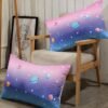 Unyqoos® Blauw-Paarse Beddengoedset met Rits voor Kinderen en Volwassenen