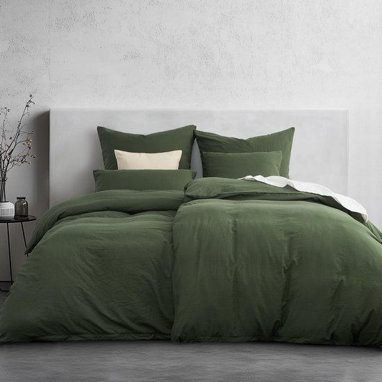 Unyqoos® Beddengoed Set voor Zomernachten - 4-Delig, Voorgewassen Microvezel en Katoenmix met Ritssluiting