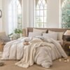 Unyqoos® Comfortabele en ademende katoenen beddengoedset met ritssluiting en kussenslopen