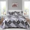 Unyqoos® Elegante Patchwork Quilt Sprei Set met Bloemenpatroon en Kussenslopen voor Luxe Slaapcomfort
