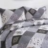 Unyqoos® Elegante Patchwork Quilt Sprei Set met Bloemenpatroon en Kussenslopen voor Luxe Slaapcomfort