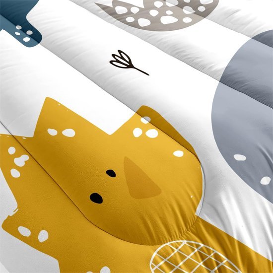Unyqoos® Luxe vier seizoenen dekbedset met dinosaurusmotief voor kinderen en volwassenen