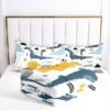 Unyqoos® Luxe vier seizoenen dekbedset met dinosaurusmotief voor kinderen en volwassenen