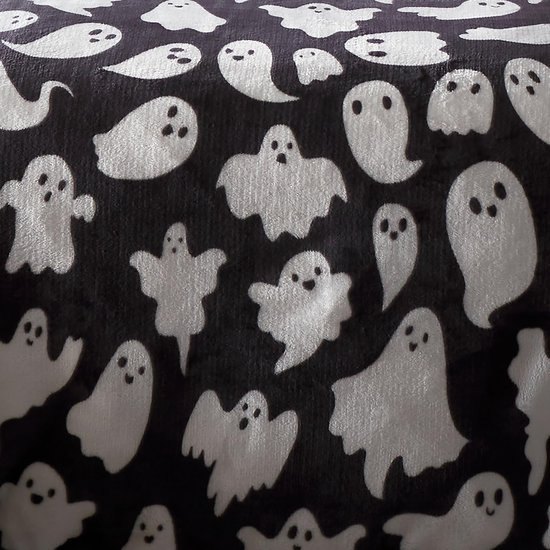 550x550-13101.jpg Unyqoos® Omkeerbaar fleece beddengoed met schattige spookprint voor tweepersoonsbed