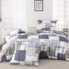 550x550-13134.jpg Unyqoos® Stijlvol en comfortabel beddengoed met geometrisch patroon in blauw 155 x 220