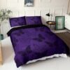 Unyqoos® Paarse beddengoedset met vlinderdesign voor eenpersoonsbed inclusief kussenslopen
